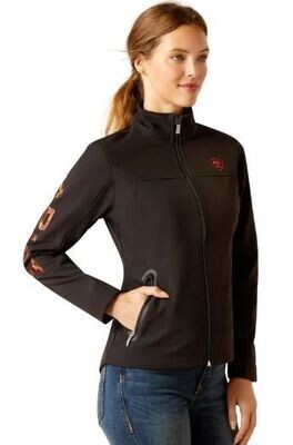 Ariat Womens New Team Softshell Jacket Black Mirage