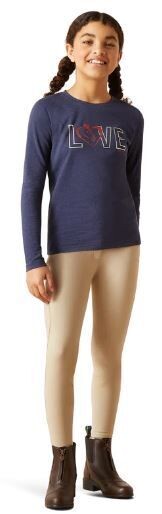 Ariat Girls LOVE Tee Navy Heather