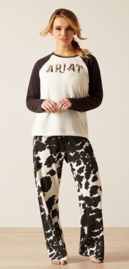 Ariat Womens Cow Pajama Set