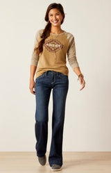 Ariat Womens Tucson BaseBall Long Sleeve Tee