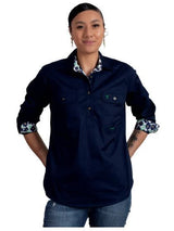 Just Country Ladies Jahna ½ Button Workshirt