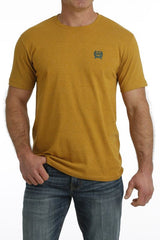 Cinch Mens S41 Western Denim Gold Tee