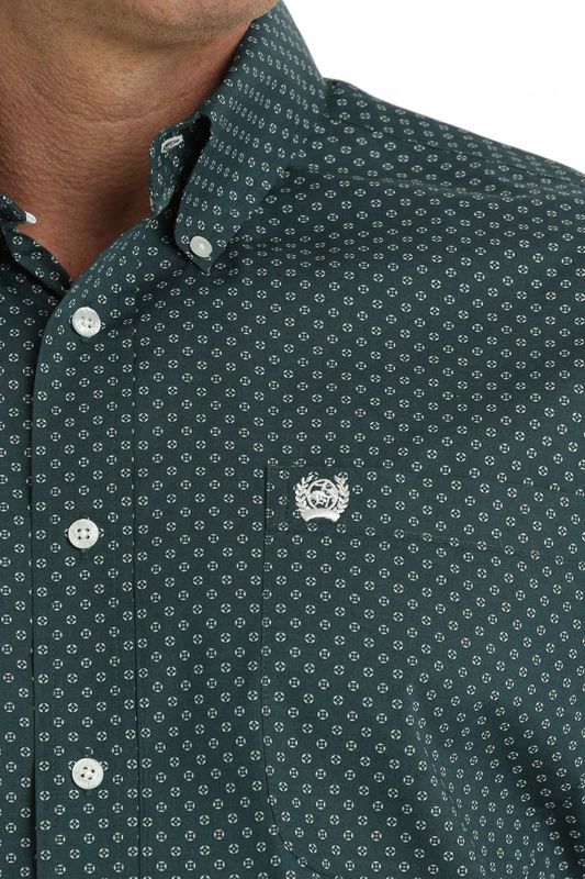 Cinch Mens S41 Classic Fit Spotted Shirt