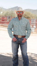 Cinch Mens S41 Paisley Print Shirt