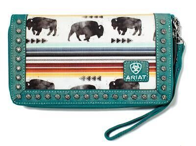 Ariat Clutch Wallet Buffalo Print