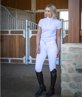 QJ Riding Wear Lauren Competition Breech White