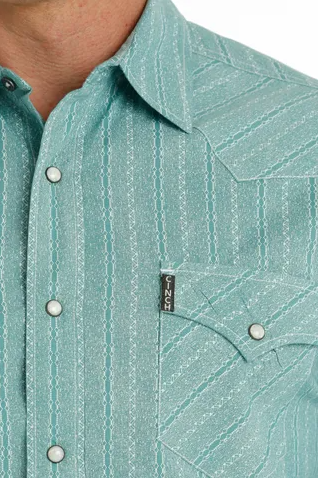 Cinch Mens Turquoise Shirt