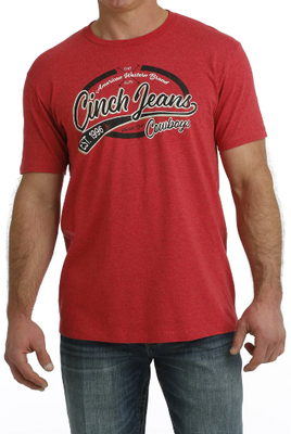 Cinch Mens Cowboy Tee Red