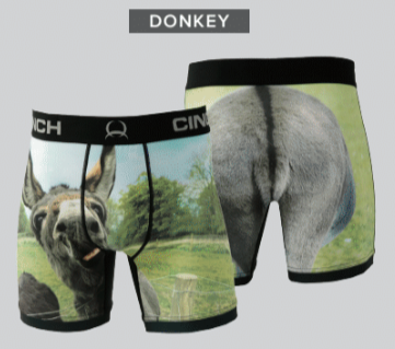 Cinch Mens Boxer Brief Donkey