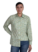 Just Country Womens Abbey Full Button Sage Moonflower