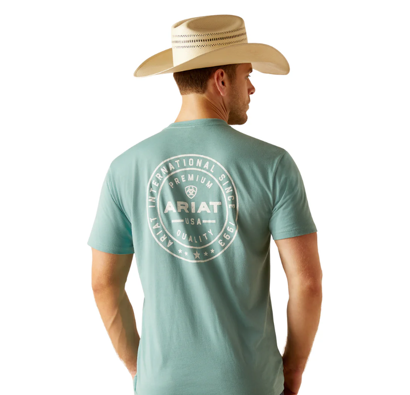 Ariat Mens Heritage Circle Tee Blue