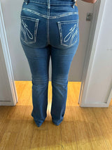 Hitchley & Harrow White Stitch Jean