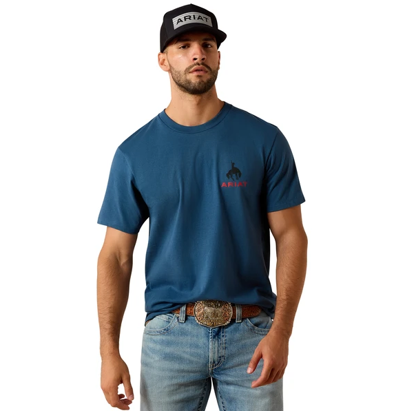 Ariat SS27 Mens Flag Bronco SS Tee