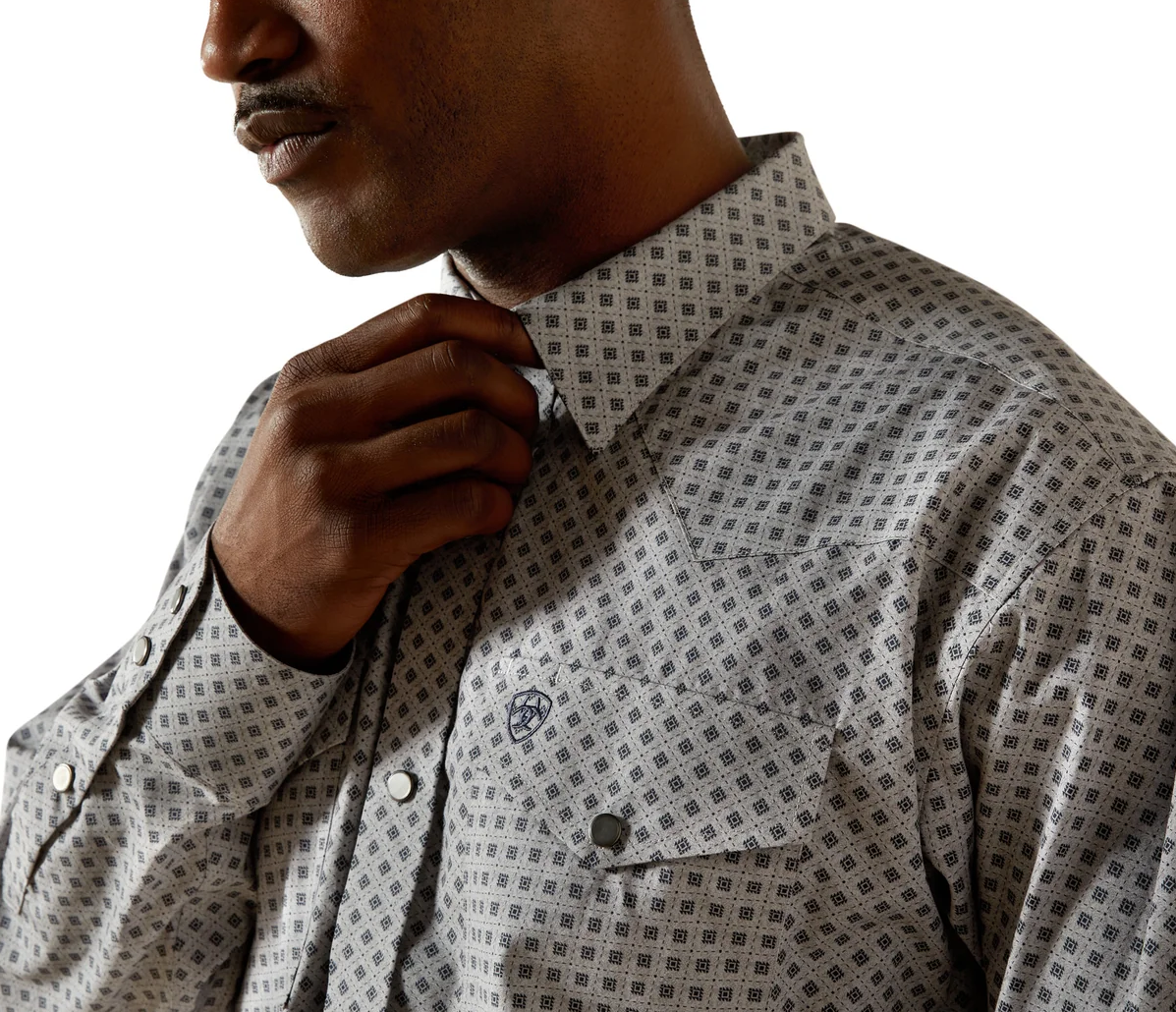 Ariat Mens Wrinkle Free Edward Snap Button LS Shirt