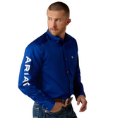 Ariat Mens Team Logo Shirt Ultramarine/White
