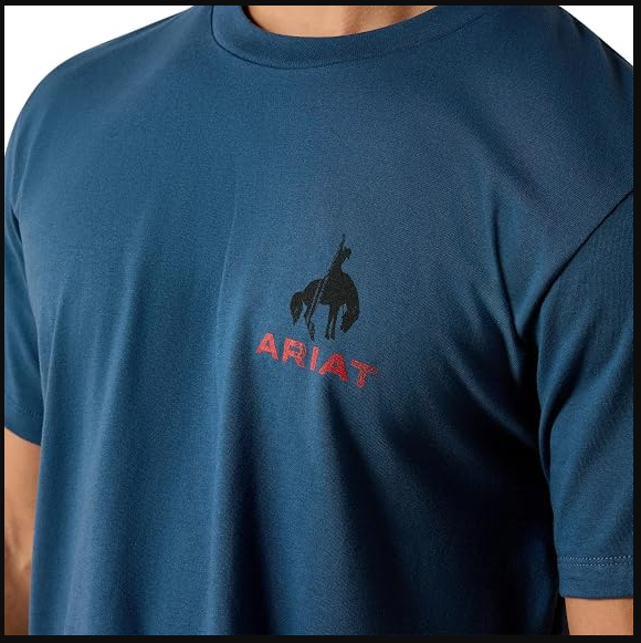 Ariat SS27 Mens Flag Bronco SS Tee