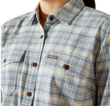 Ariat AW26 Rebar Womens Dura Stretch Shirt Vanilla Ice
