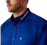 Ariat Mens Team Logo Shirt Ultramarine/White