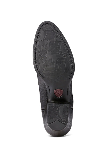 Ariat Womens Heritage Western R Toe- Black Deertan