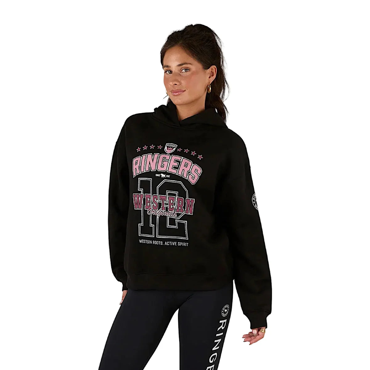 Ringers Western W26 Womens Ace Hoodie - Black