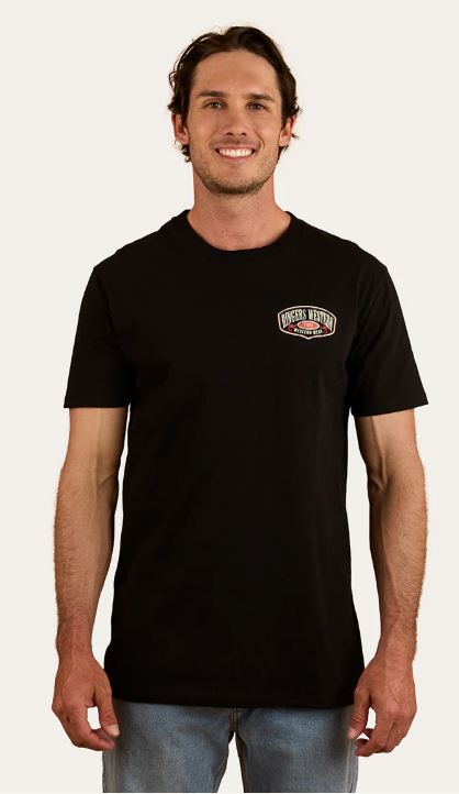 Ringers Western Mens Bars Best Stock Fit T-shirt - Black