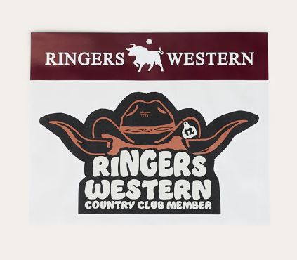 Ringers Western Country Club Member Die Cut Sticker