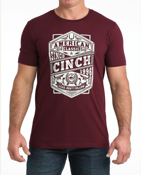 Cinch S54 Men's Burgundy Graphic Tee