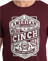 Cinch S54 Men's Burgundy Graphic Tee