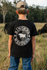 Ringers Western Signature Bull Kids Flag T-Shirt