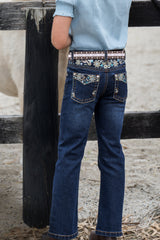 Pure Western SS27 Girls Blossom Boot Cut Jean - Evening Sky