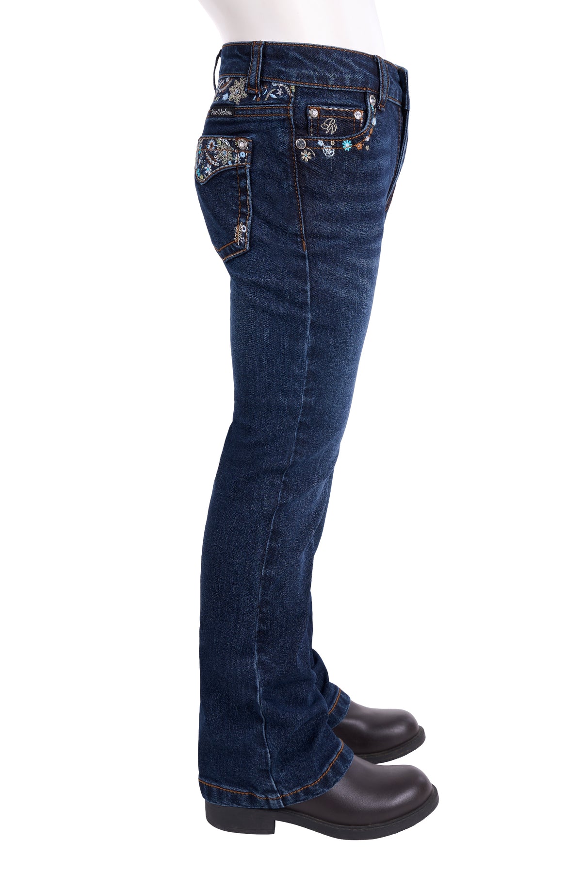 Pure Western SS27 Girls Blossom Boot Cut Jean - Evening Sky