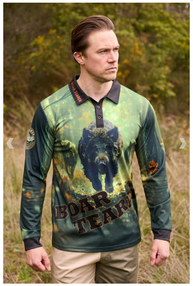 Boar Tearer Mens Gareth Fishing Shirt