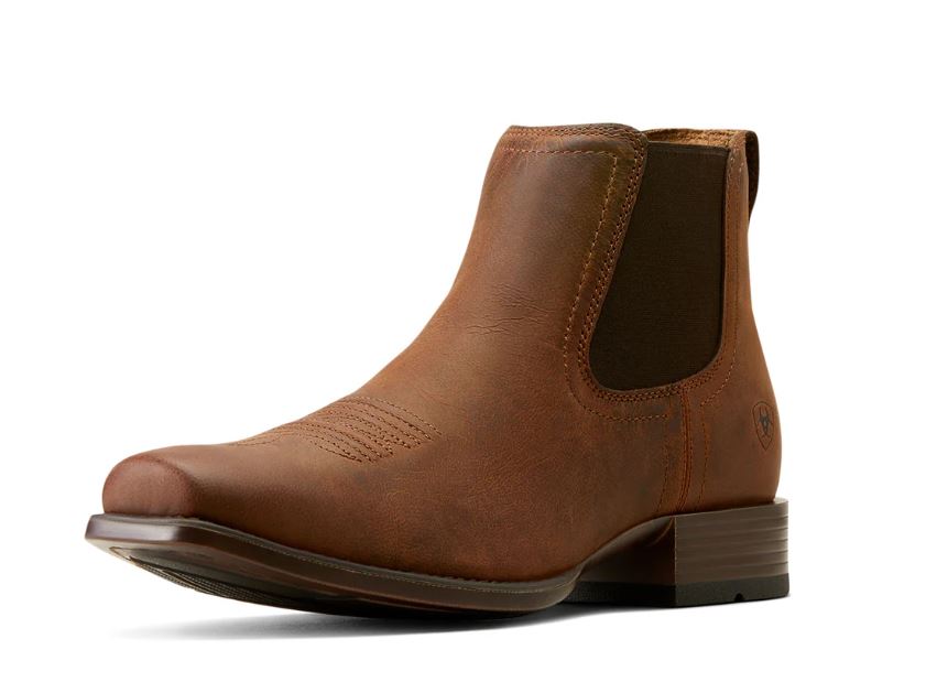 Ariat Mens Booker Ultra Square Toe Rough Tan