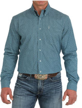 Cinch S51 Men's Modern Fit Geometric Print Button-Down Western Shirt