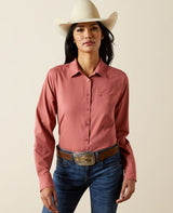 Ariat W26 Womens Team Kirby Pro Shirt Mauvewood