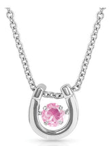 Montana Silversmith Dancing Horseshoe Birthstone Necklace