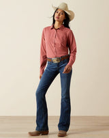 Ariat W26 Womens Team Kirby Pro Shirt Mauvewood