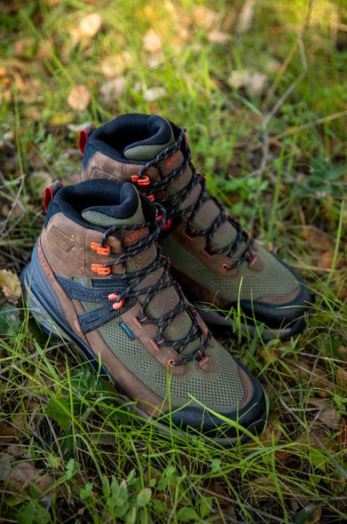 Ariat AW26 Mens Traverse Mid H20 Brown Bark/Evergreen