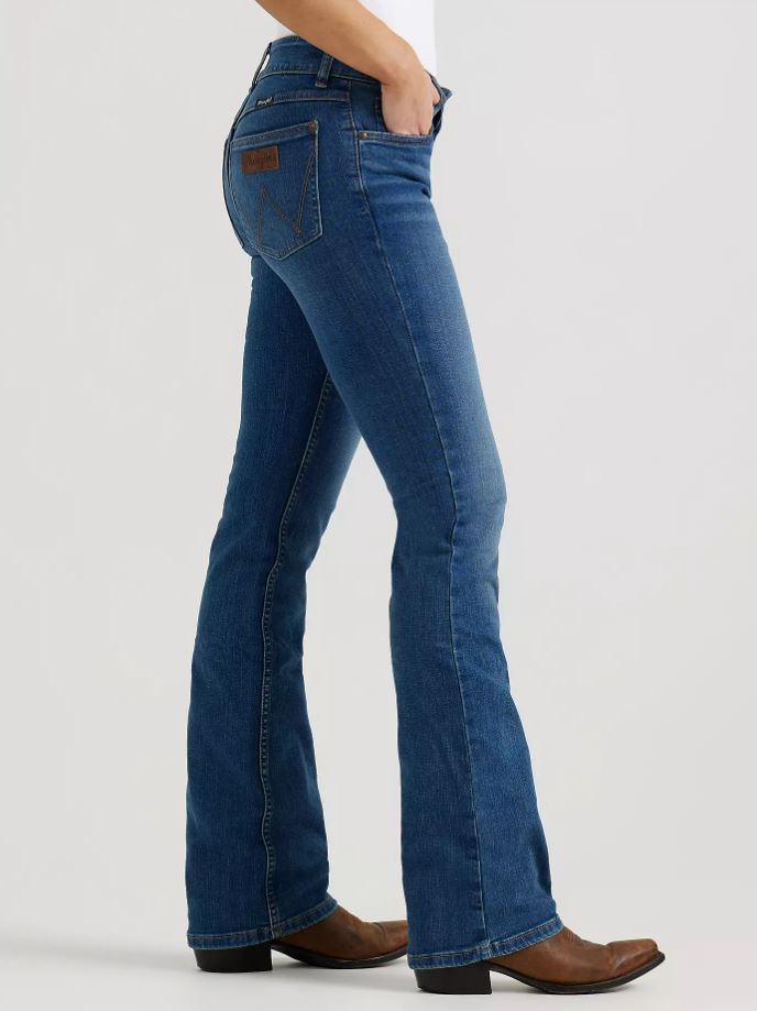 Wrangler AW26 Womens Mae Mid Rise Boot Cut Jean Nadia