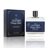 Tru Western Mens Leather #3 Vintage Label Indigo Blend Eau De Cologne 100ml