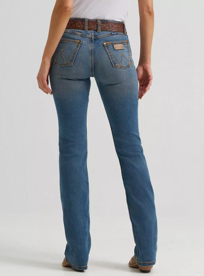 Wrangler Womens Retro Mae Mid Rise Boot Cut