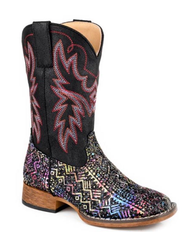 Roper AW26 Glitter Aztec II Black Glitter