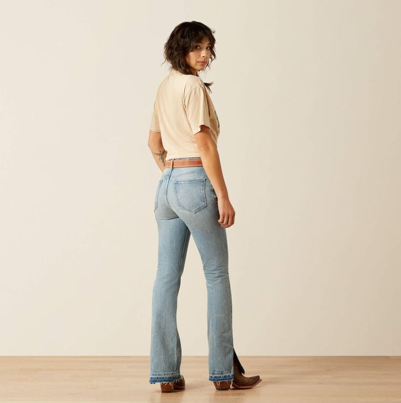 Ariat SS26 Womens Jazmine Ultra High Rise Boot Cut Slit Tomboy Jean