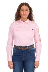 Wrangler SS27 Womens Hazel Logo Shirt Blush