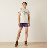 Ariat S25 Womens Rebar Cotton Strong Worldwide TShirt Moonbeam