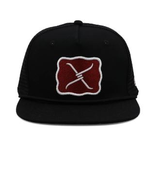 Twisted X Large Buckle Black Trucker Cap