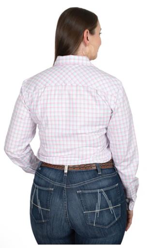 Just Country Australia Abbey Full Button Shirt Rose/Aqua Check