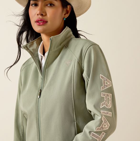 Ariat SS27 Womens Logo Softshell Jacket Sea Spray Heather