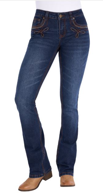 Pure Western SS27 Womens Eden Boot Cut Jean 34Leg