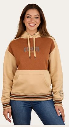 Ringers Western AW26 Womens Aspley Pullover Hoodie Dark Sand